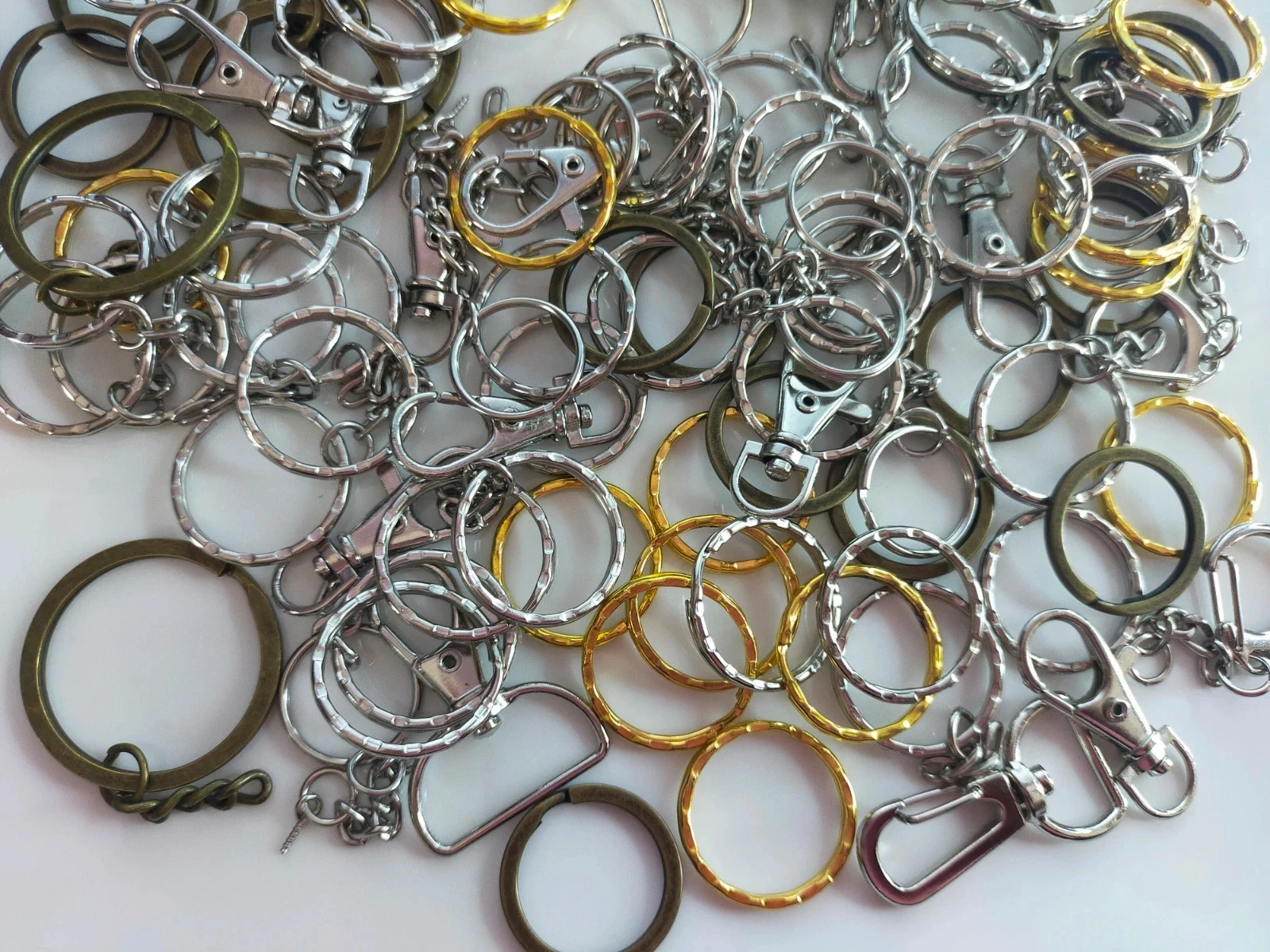 110 ringen en haakjes voor sleutelhanger Lot nr. 6600 – photo 3